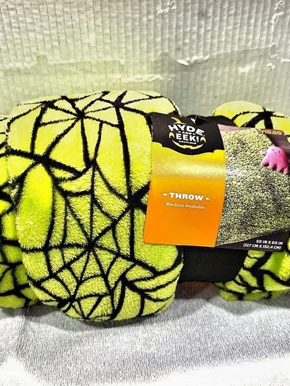 Hyde & Eek! Boutique Halloween Throw Geometric NWT